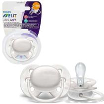 Chupeta Ultra Soft 0 à 6 meses Branca Philips Avent