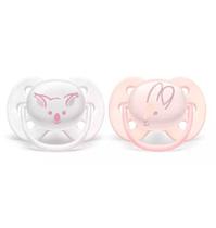 Chupeta Ultra Soft 0 a 6 Meses Esterilizável Dupla Menina Bichinhos - Philips Avent