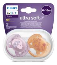 Chupeta Ultra Soft 6 À 18 Meses 2 Unidades Scf091/18