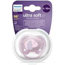 Chupeta Ultra Soft 6 A 18m Cachorro Lilás Avent SCF092 05
