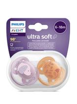Chupeta Ultra Soft 618m Lilas E Laranja Philips Avent SCF091 18