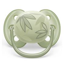Chupeta Ultra Soft Avent Unitária Verde Folhas 0 A 6m Pele Sensíveis