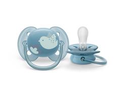 Chupeta Ultra Soft Azul - Pássaro 6-18 meses - Philips Avent