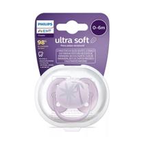 Chupeta Ultra Soft De 0 A 6 Meses Lilás Philips