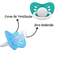 Chupeta ventilada bico redondo acima de 6 meses