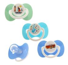 Chupetas Borboleta Bico 100% De Silicone Redondo Para Menino 3 Unidades