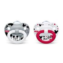 Chupetas NUK Disney Mickey Mouse Orthodontic, 0-6 m, pacote com 2 Chupetas NUK Disney Mickey Mouse Orthodontic, 0-6 m, pacote com 2