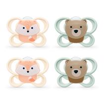 Chupetas NUK Perfect Match 0 a 6 Meses - Pacote com 4 Chupetas NUK Perfect Match 0 a 6 Meses - Pacote com 4