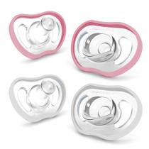 Chupetas para bebê NANOBÉBÉ Active 4 a 36 meses em silicone, kit com 4 Chupetas para bebê NANOBÉBÉ Active 4 a 36 meses em silicone, kit com 4
