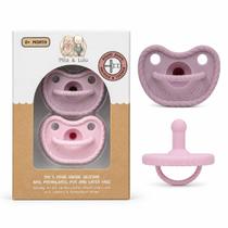 Chupetas Redondas de Silicone Mila & Lulu, Kit com 2, Recém-Nascido 0+ Chupetas Redondas de Silicone Mila & Lulu, Kit com 2, Recém-Nascido 0+