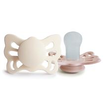 Chupete FRIGG Butterfly SilkySoft Silicona 0-6 Meses Crema