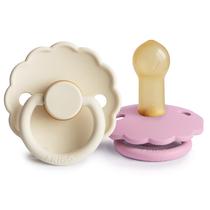 Chupete FRIGG Daisy de goma natural sin BPA paquete de 2