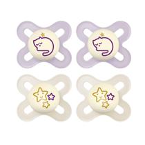 Chupete MAM Original Start Night Luminoso 0-3 Meses Paquete de 4