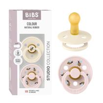 Chupetes BIBS Studio Calmantes 2-Pack de Caucho Natural Talla 2