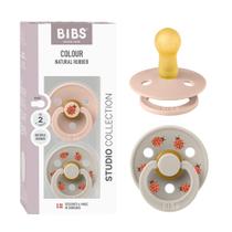Chupetes BIBS Studio Paquete de 2 de Caucho Natural Talla 2