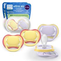 Chupetes Philips Avent Ultra Air 0-6 Meses Paquete de 4 Sin BPA