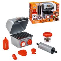 Churrascaria Faz De Conta Brinquedo Infantil Com Luz e Som Para Crianças Brincarem De Chef ou De Empreender Usual Churrascaria Faz De Conta Brinquedo Infantil Com Luz e Som Para Crianças Brincarem De Chef ou De Empreender Usual
