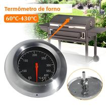 Churrasco churrasco fumante grill termômetro de aço inoxidável medidor de temperatura 60-430