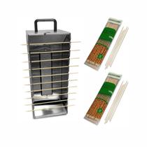 Churrasqueira 10 Espetinhos Gás Pr199 +100 Espetinhos Progás