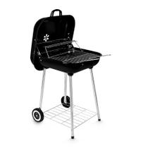 Churrasqueira A Bafo Barbacoa C/ Rodinhas Portátil À Carvão