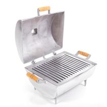 Churrasqueira a Bafo Carvão Alumínio fundido com Grelha