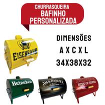 churrasqueira a bafo de chapa personalizada com pintura eletrostática