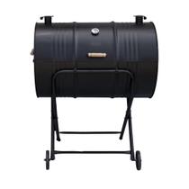 Churrasqueira a Bafo Grill Tambor e Termômetro 200l com Rodas