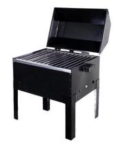 Churrasqueira A Bafo Mini Preta 0.40x0.30 Com Grelha Inox
