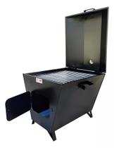 Churrasqueira A Bafo Platina Grande 51 X 46 Cm Grelha Inox