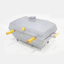 Churrasqueira a Bafo Quadrada Portátil Alumínio Fundido Extra Grande Prática Churrasqueira a Bafo Quadrada Portátil Alumínio Fundido Extra Grande Prática