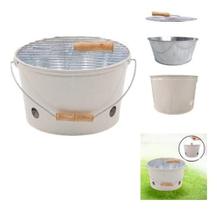 Churrasqueira A Carvão Bege Metal Gourmet 30X18