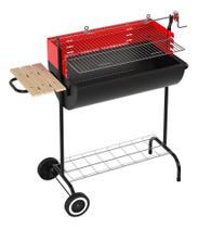 Churrasqueira A Carvao Com Rodas Mr Beef 95x48 Cm