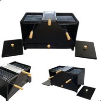 Churrasqueira a Carvao Erta Mini Vulkano Espetos Giratório