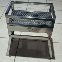 Churrasqueira a Carvão Inox Grelha Inox Modelo Luxo Churrasqueira a Carvão Inox Grelha Inox Modelo Luxo