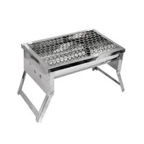 Churrasqueira À Carvão Pequena Em Aço Inox