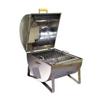 Churrasqueira a Carvão Portátil Aço Inox com Grelha Inox Ouro Minas Mega Bafinho Churrasqueira a Carvão Portátil Aço Inox com Grelha Inox Ouro Minas Mega Bafinho
