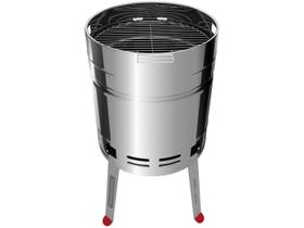 Churrasqueira à Carvão Tramontina TCP 400 Aço Inox Balde Carvão Aço Esmaltado