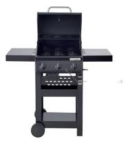 Churrasqueira A Gas 114x114x55cm Aco Black 3 Queimadores