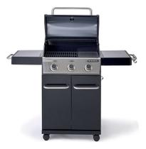 Churrasqueira A Gas 114x142x55cm Aco Black 3 Queimadores