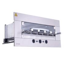 Churrasqueira a Gás 6 Espetos Rotativos de Embutir GLP 220v Age Titan Churrasqueira a Gás 6 Espetos Rotativos de Embutir GLP 220v Age Titan