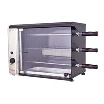 Churrasqueira a Gás de Bancada Vertical 3 Espetos GN 220V Stand