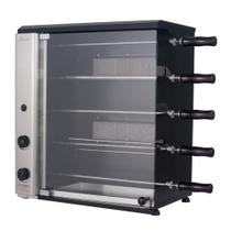 Churrasqueira a Gás de Bancada Vertical Titan Stand 5 Espetos Giratórios 127V Churrasqueira a Gás de Bancada Vertical Titan Stand 5 Espetos Giratórios 127V