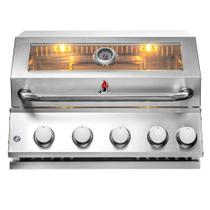 Churrasqueira a Gás de Inox Chaleur Glass View Infrared