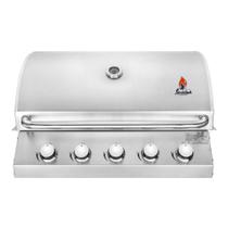 Churrasqueira a Gás de Inox Chaleur Grill de Embutir Queimadores para Bancadas