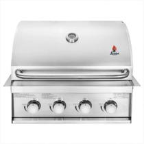 Churrasqueira a Gás de Inox Chaleur Square 4 Queimadores para Bancada e Embutir Churrasqueira a Gás de Inox Chaleur Square 4 Queimadores para Bancada e Embutir