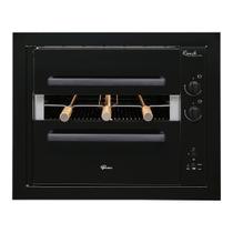 Churrasqueira A Gás Embutir Fischer Ranch 3 Espetos Bivolt Preto GLP Churrasqueira A Gás Embutir Fischer Ranch 3 Espetos Bivolt Preto GLP