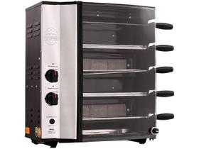 Churrasqueira a Gás GLP 90/65W Hidro Nativa - com 5 Espetos