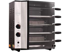 Churrasqueira a Gás GLP 90/65W Hidro Nativa - com 5 Espetos