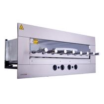 Churrasqueira a Gás Gourmet 8 Espetos Rotativos GLP 220v Age Titan