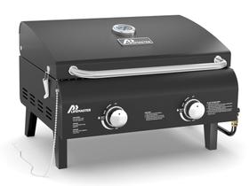 Churrasqueira a gás portátil Lifemaster Dual 10.000 BTU 8L Cooking